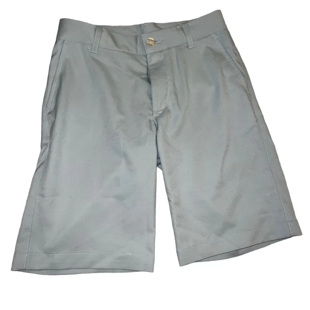 Puma NWT flat front‎ drycell moisture management grey shorts boys small